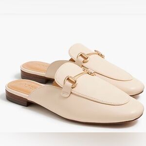 J.Crew Cream Slip-On Mules 7M